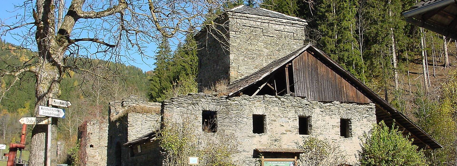 Hochofen in Guttaring in Mittelkärnten