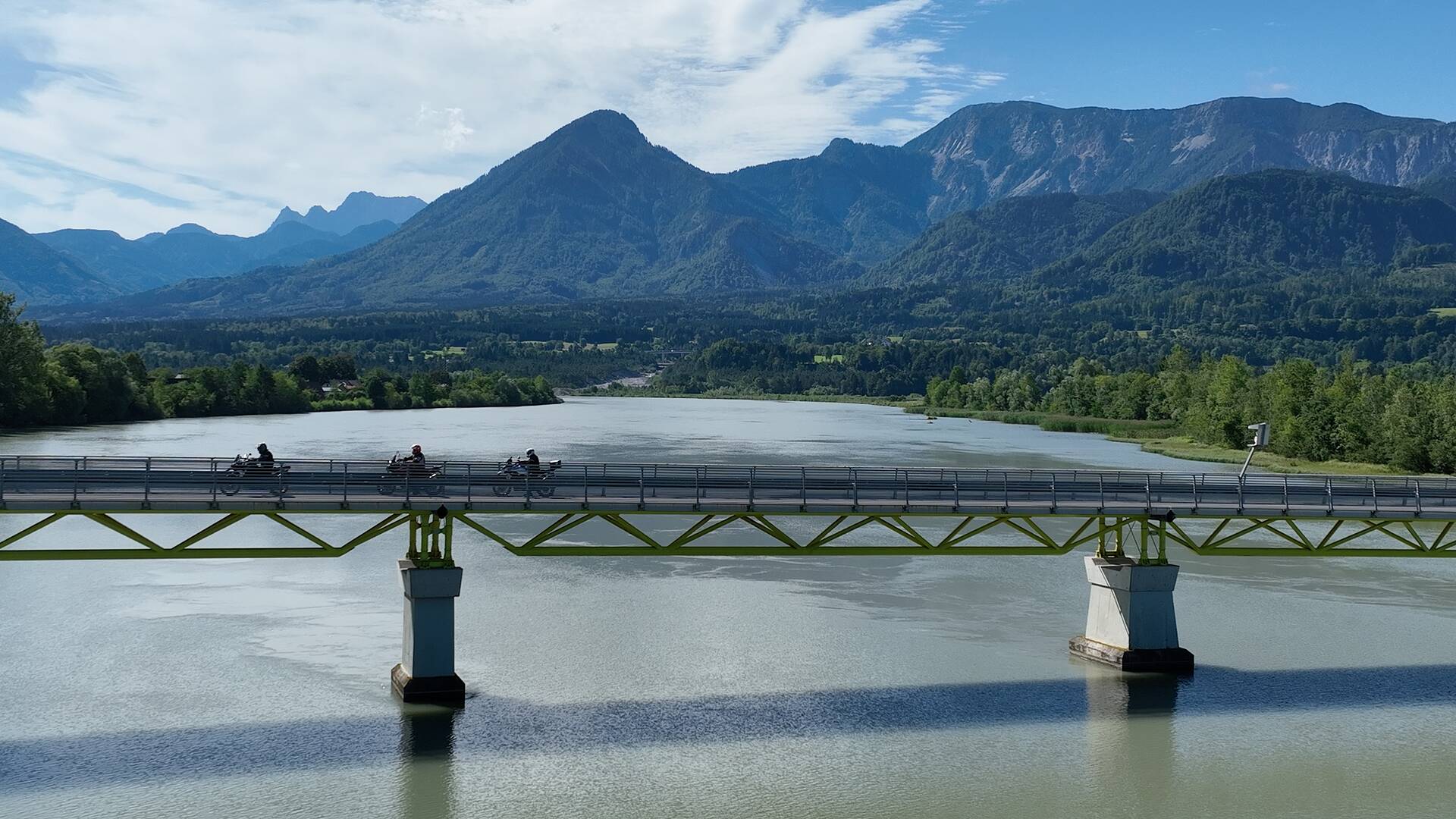 Motorradtour über die Draubrücke